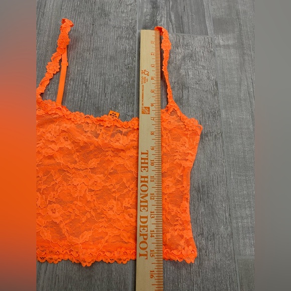 SKIMS Stretch Lace Adjustable Cami in Neon Orange women’s size Small - Picture 10 of 11